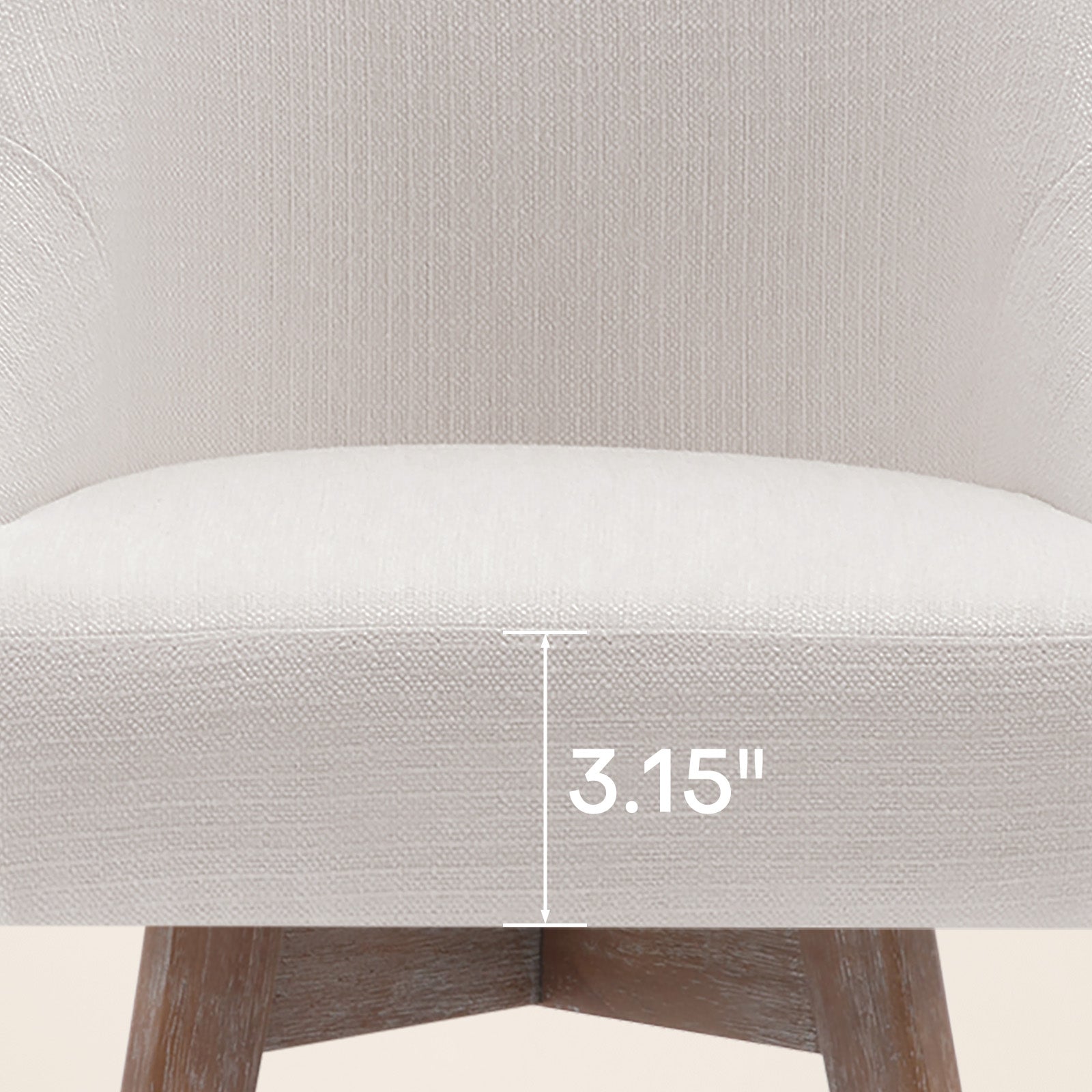 Luna White Swivel Counter Stool