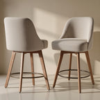 Luna Brown Swivel Counter Stool