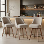 Luna Brown Swivel Counter Stool