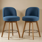 Velo Blue Swivel Counter Stool